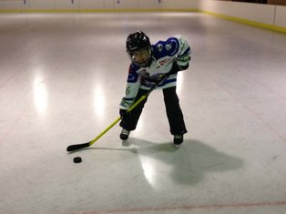 U10-Kind beim Training